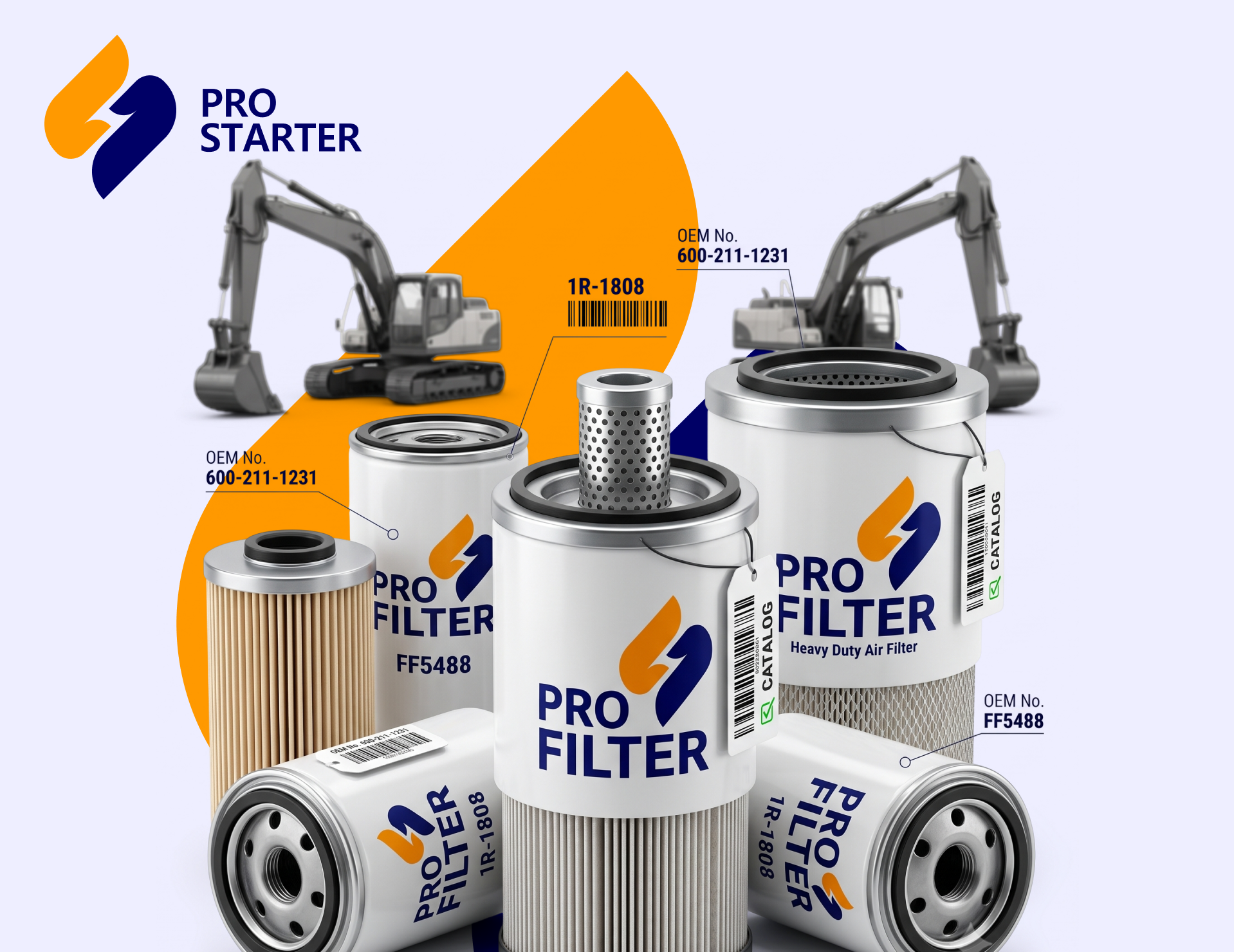 PRO FILTER – надежные фильтры для спецтехники с подбором по OEM-номеру